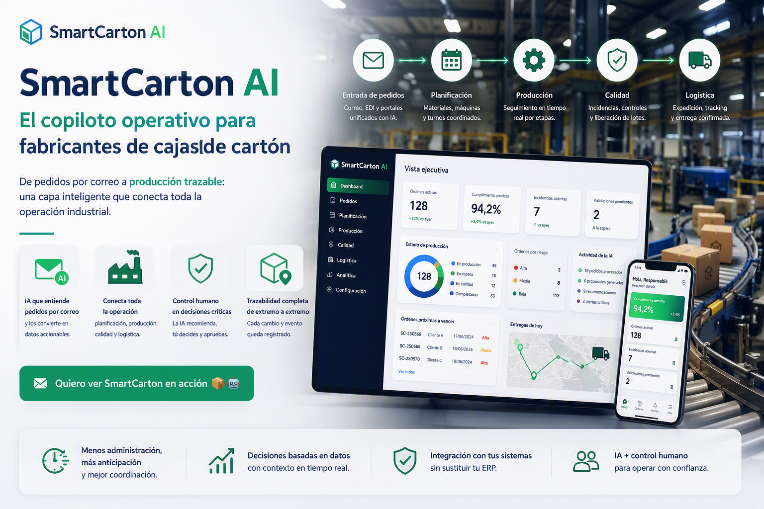 Plataforma digital para gestionar maquinaria, obras, partes de trabajo, facturación y cumplimiento desde una sola web app.