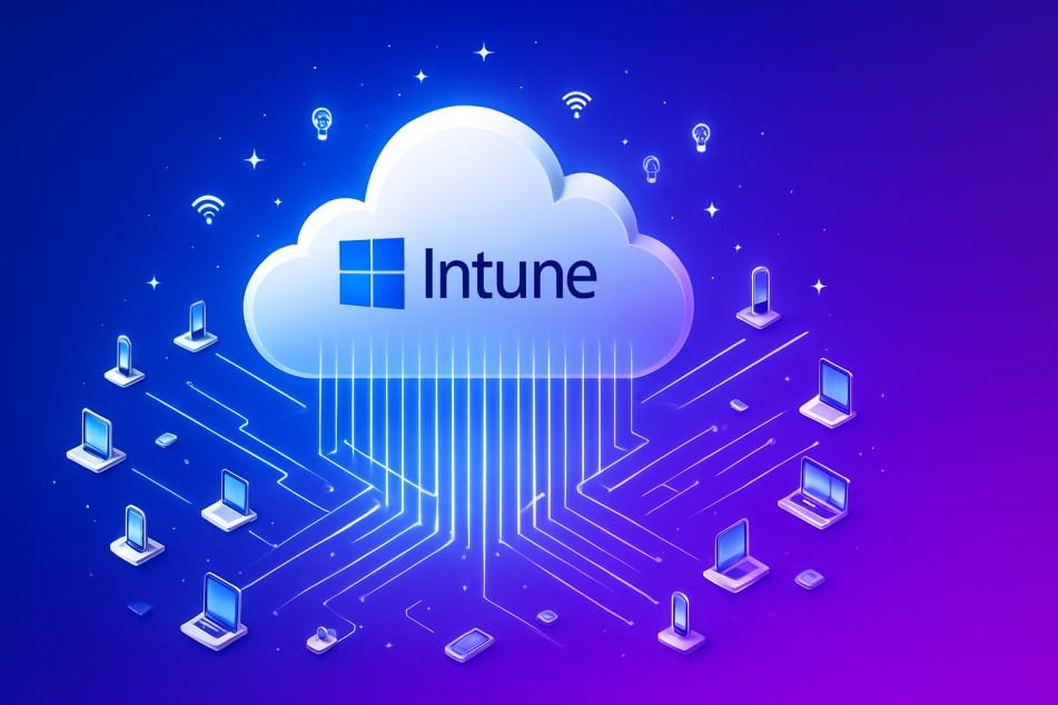 Microsoft Intune para la gestión unificada de endpoints (MDM) y control de acceso seguro en dispositivos móviles y corporativos.